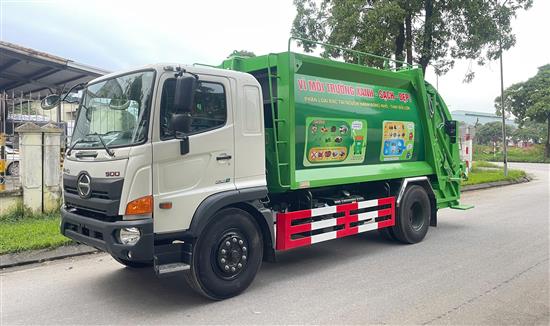 Xe cuốn ép rác 14 khối Hino - Đời  2025